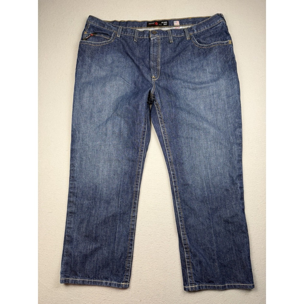 Ariat FR M4 Jeans Mens 50x30 Blue Relaxed Boot Cut Flame Resistant Work Denim